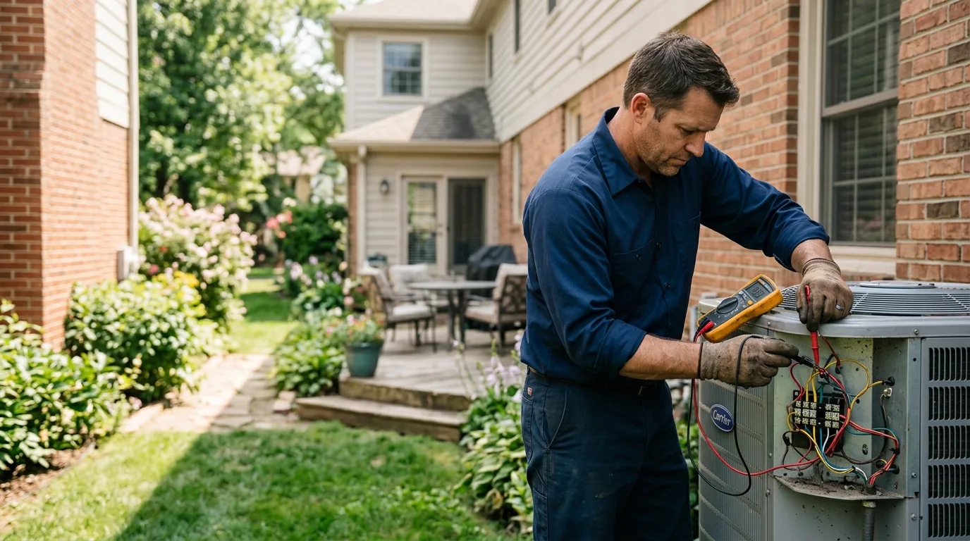 HVAC technician working near Healdton, OK